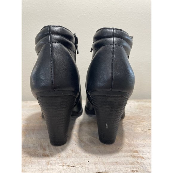 MIA Women's Size 9M Black LUCE Side‎ Zip Ankle Booties GG884A - Picture 4 of 9